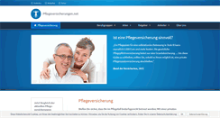 Desktop Screenshot of pflegeversicherungen.net